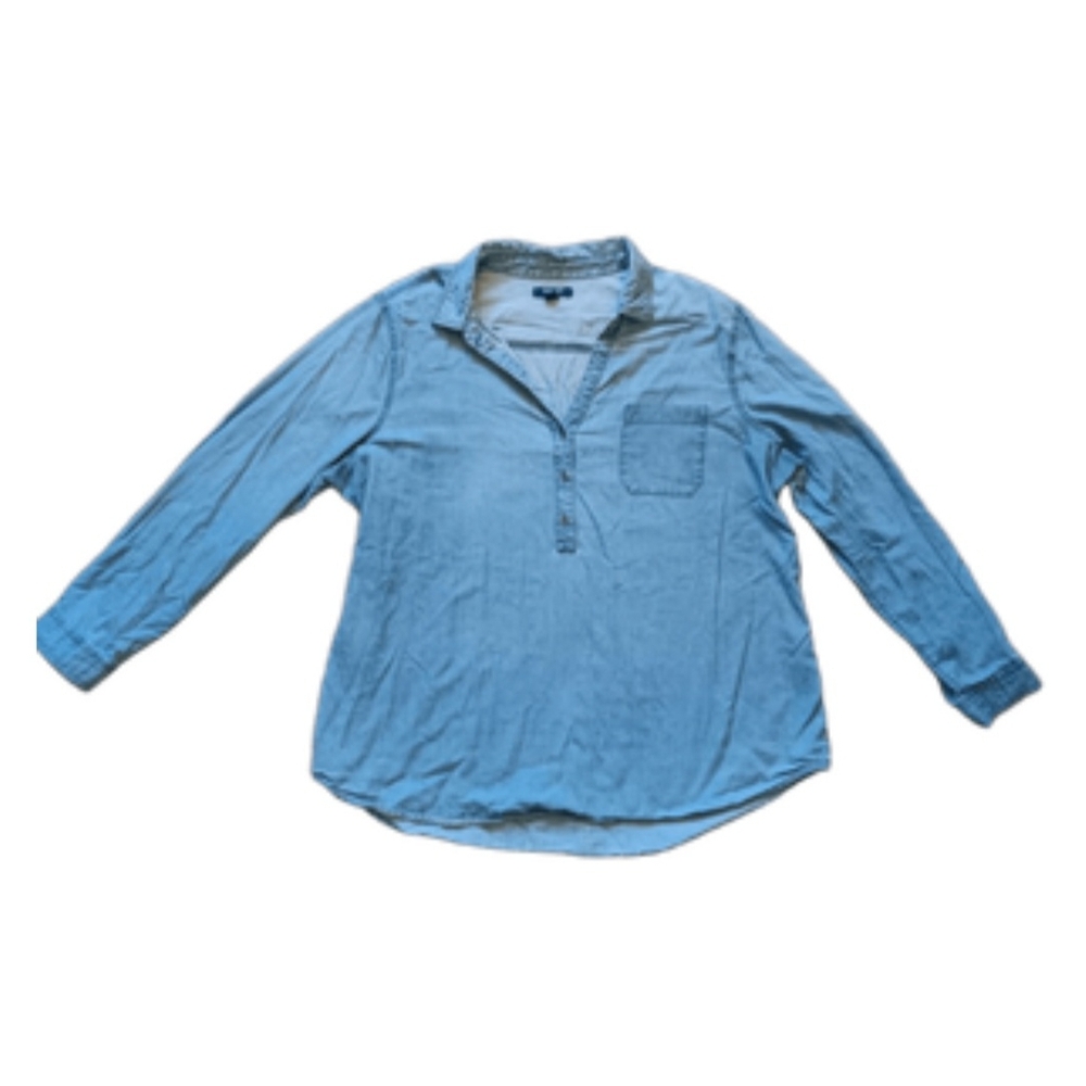 Old Navy Blue Denim Long Sleeve Shirt